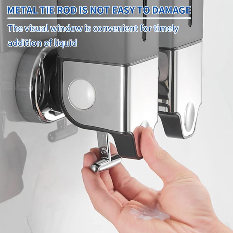 prosfalt 3 x 500ml per Cup Wall Mounted Manual Soap