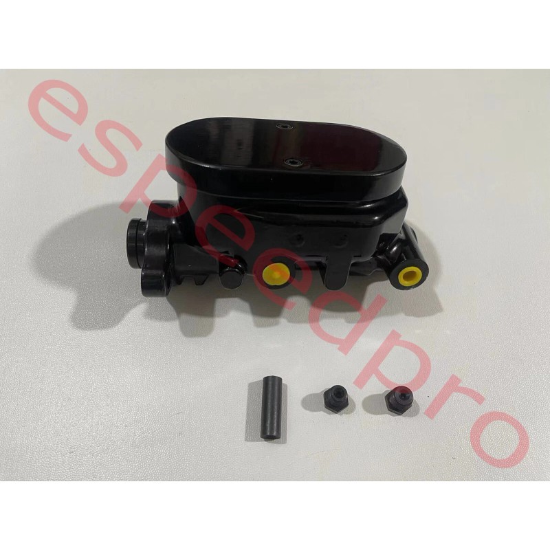 espeedpro21 BLACK Aluminum 1" Bore Smooth Top Master Cylinder GM