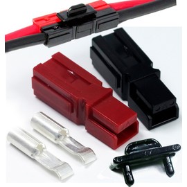 30 Amp Anderson, PP15-45, W/Retention Clips, 12-16 AWG (10 Completed Set)