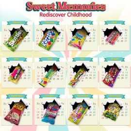 RETRO CANDY YUM Super Sour Candy Variety Pack - Assorted Sour Candy Box - Sour Candy Box for Birthday Gift Celebration, Thinking of You