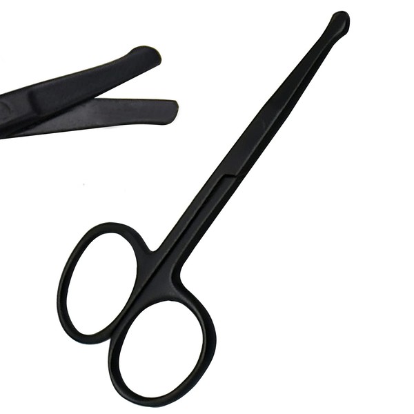 AAProTools Nose Hair Scissors Round Headpiece Epilator Makeup Scissors Beard