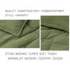 Chezmoi Collection Logan Olive Green Comforter Set King Size 3-Piece
