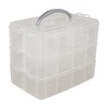 Rayher 39320000 sorting / storage box, with handle, 3 levels