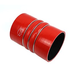 TMKOOL Heavy Duty Silicone Intercooler Hose Boot Kit 4-Ply Reinforced High Temperature 4" ID Charger Air Cooler CAC Hose Straight Coupler 6" Length (4", red)