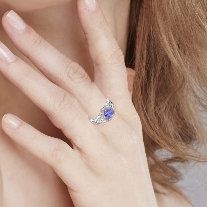 Belinda Jewelz - Anillo de plata de ley 925 con