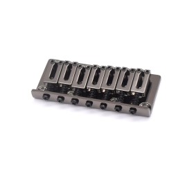 AxLabs Hardware KD By AxLabs 7-String Hardtail Bridge - 10.5 mm Spacing - Black Nickel