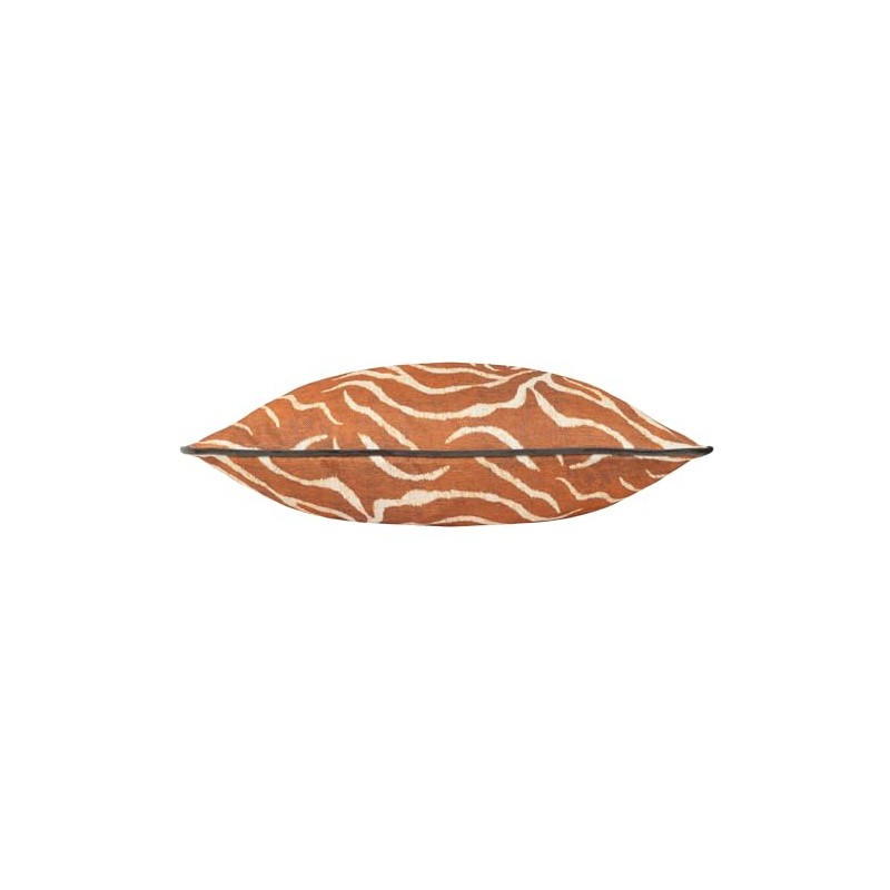 Wylder Tropics Jurong Tiger Chenille Animal Print Cushion Cover, Rust