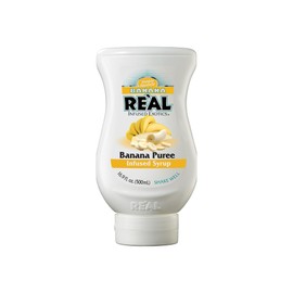 BANANA REÀL, Banana Puree Infused Syrup, 16.9 FL OZ Squeezable Bottle (Pack of 1)