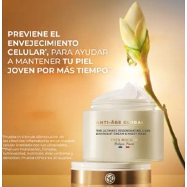 Crema Rejuvenecedora Anti Age Global Dia Y Noche Yves Rocher                                                                                          