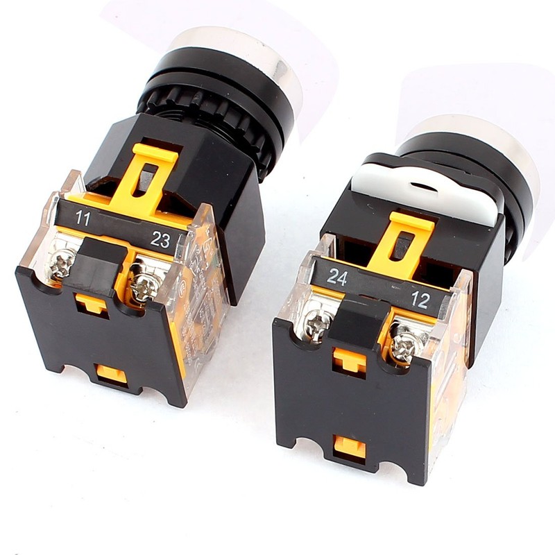 uxcell 1 Pair LA38/203 AC 400V 10A Momentary 1N0 1NC