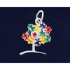 Autism Awareness Puzzle Tree Charm