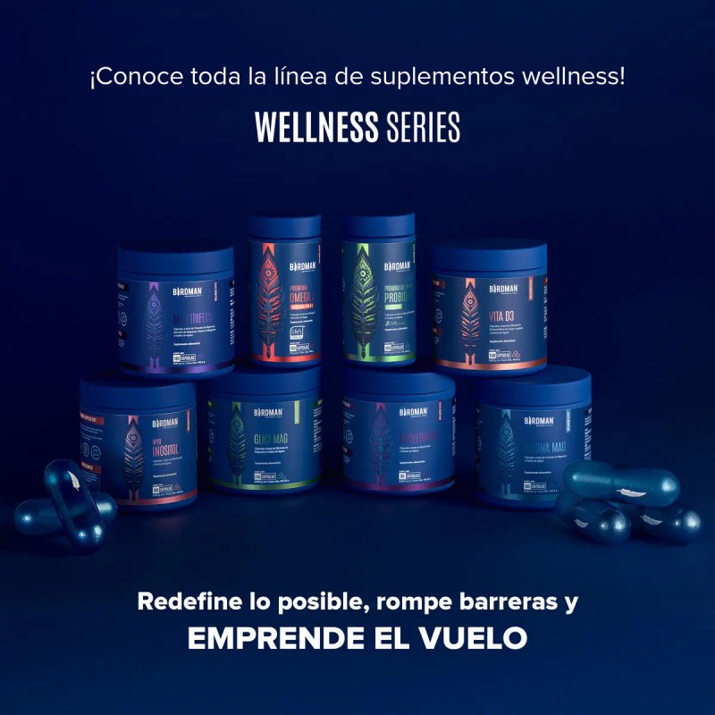 Birdman Mag Glycinate Blend Glicinato Citrato Magnesio Polvo Azúcar Sabor
