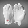 Masonic Royal Arch 100% Cotton Gloves, White - Medium
