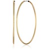 GUESS "Basic" Gold Large Endless Hoop Earrings