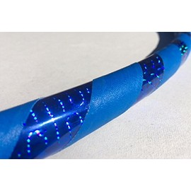 Weighted Hoop for Exercise and Fitness - You Choose Size and Color - Made in USA (Golden, Advanced 36 Inch) (Electric Blue, 40 Inch Beginner)