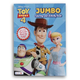 Activity Books Toy Story 4 Coloring Book with Stand-Up Characters on Back (Pink Cover)