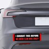 Iprokiu Funny Anti Elon Car Sticker Waterproof Vinyl I Bought