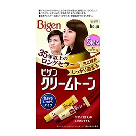 Hoyu Pigen Cream Tone 5MA (Deep Maroon Brown), 1.4 oz (40 g) Per Serving + 1.4 oz (40 g)