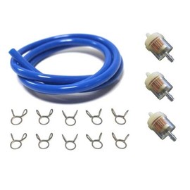 Petrol Hose Blue Spring Clamp Petrol Filter Set Suitable for Scooter/Moped/Universal