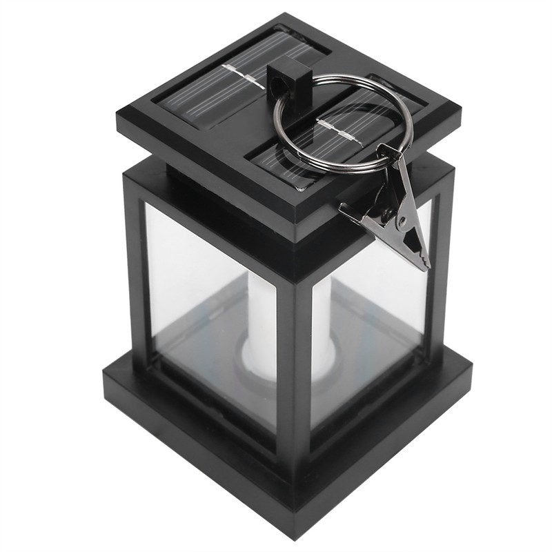 Solar Power Hanging Simulation LED Candle Light for Outdoor Garden