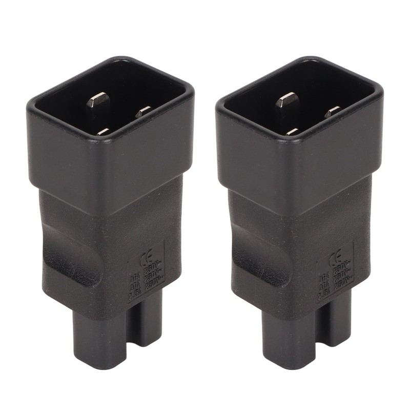 2pcs IEC320 C20 to IEC320 C15 Power Adapter Professional Standard