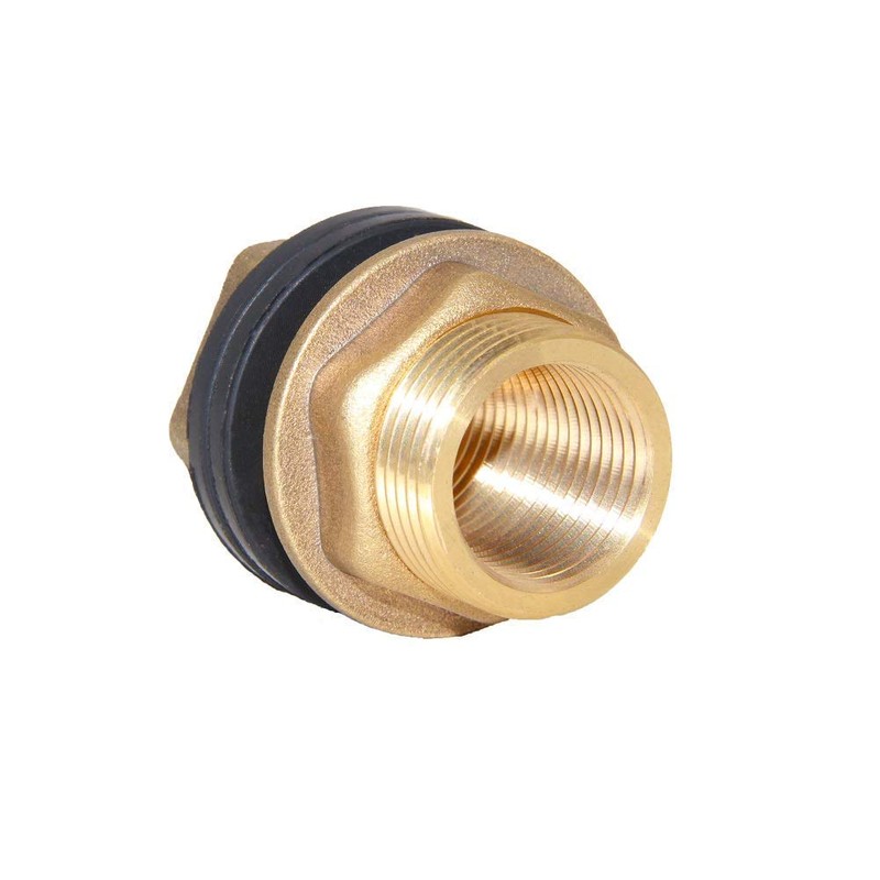 Joywayus 1" Female 1-1/4" Male Soild Brass Water Tank Connector