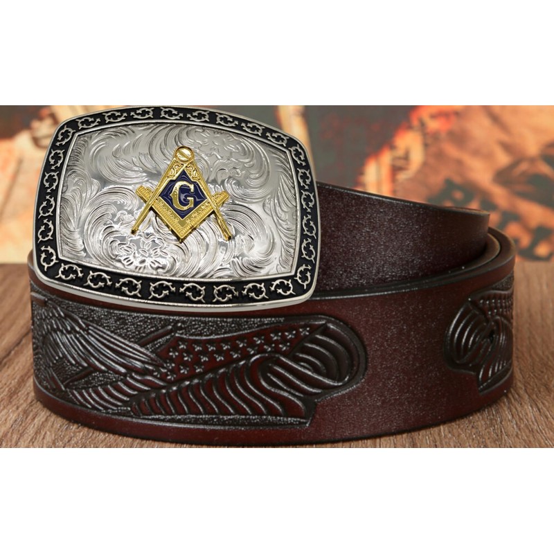 WMG Masonic Mason Symbol Logo Large Huge Rodeo Western Gold