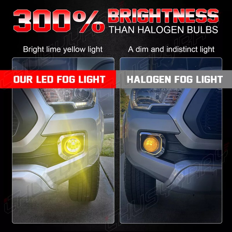 CHUSYYRAY Pair Bumper LED Fog Lights Driving Lamps For Lincoln