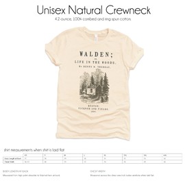 Walden by Henry David Thoreau Shirt, Walden Book T-shirt, Walden Thoreau Gift, Book Lover Gift, Walden Shirt, Classic Book Literary Gift