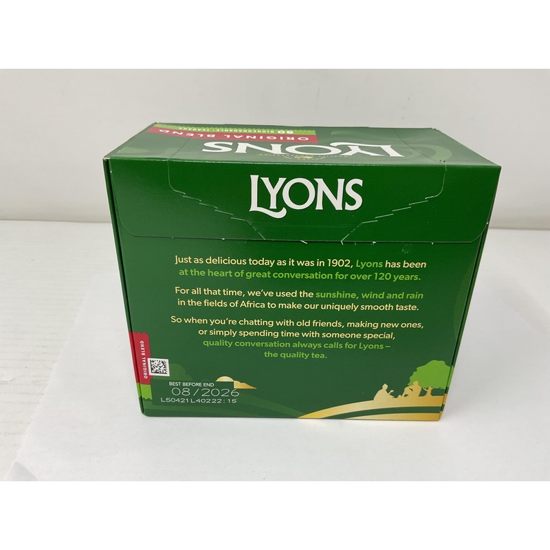 Lyons Pyramid Tea, Original Blend, Tea Bagss, 80-Count Package (Pack