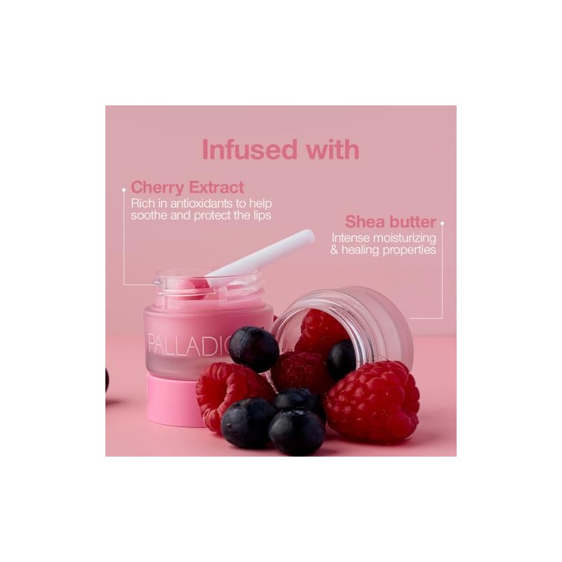 Palladio Mascarilla Labial Nocturna Hidratación Intensa Manteca de Karité y