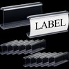 Outus 30 Pieces Plastic Label Holders Wire Shelf Label Holders