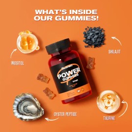 Herb Root Tablet Magic Upgrade POWER Gummies Oyster Peptide Gold+Shilajit Gummy for Men Improve Energy & Stamina