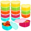 saerryor 15Pc Small Food Containers with Lids, 90ML Plastic Snack