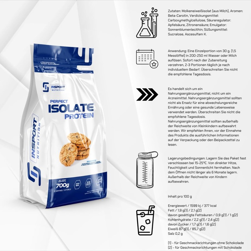 INSPORT Nutrition - Perfect Isolate Protein - Professional Sports Supplement