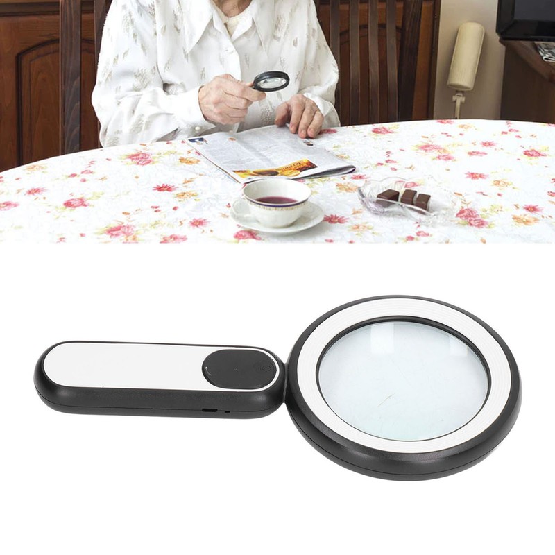Handheld Magnifying Glass 20X Optical Magnifier with 21 LED Lights