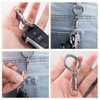 Quick Release Keychain,Titanium Detachable Dual Key Ring, Pull Apart Key