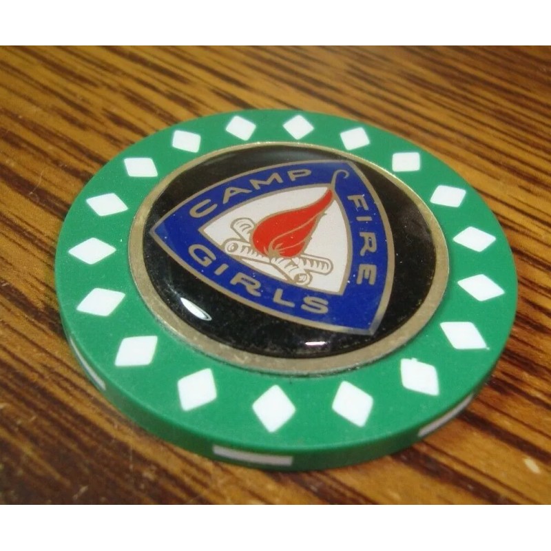 Golf Design CAMP FIRE GIRLS 3D Epoxy Diamond design Poker