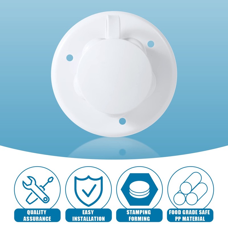 RV City Water Inlet with Check Valve, Brass RV City