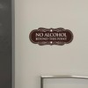 Signs ByLITA Designer No Alcohol Beyond This Point Sign(Black Gold)