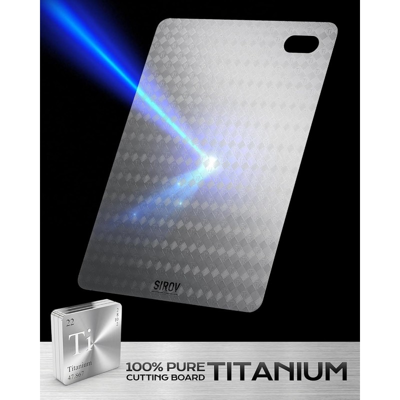 Katori Titanium Cutting Board, 100% Pure Titanium Cutting Boards for