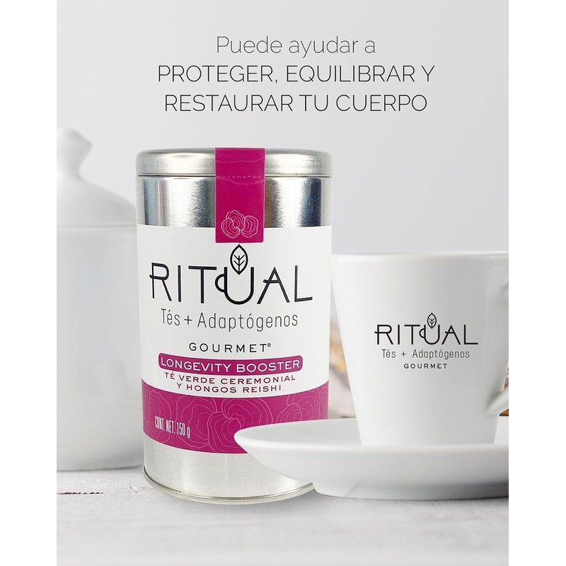 Té Verde LONGEVITY BOOSTER con Reishi – 150 g Orgánico