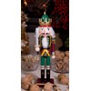 Traditional King Nutcracker | Red, Green and Yellow Uniform |