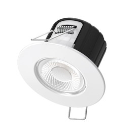 Bright Source ECO5 LED Recessed Dimmable Downlight, 5w, 6000K Daylight White, 530lm, IP65 Rated with Bezel, Fire Rated, 55mm Cutout