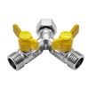 BesNPT G1/2" Female x Male x Male Y-Shape 3-Way Shut-Off