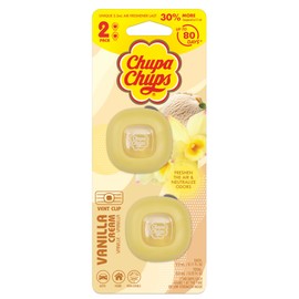 Chupa Chups Car Air Freshener, Vanilla Cream - Long Lasting Car Fresheners with Fun Scents, Colorful and Vibrant Air Freshener for Car, Unique Car Freshner Perfume Deodorizer Refresher Fragrance