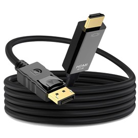 Wanme DisplayPort (Quelle) zu HDMI (Display), unidirektional, 8 K @ 30 Hz, 1920 x 1200