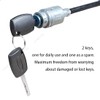 LoreenCar 1343577 Bonnet Lock Kit Metal 25.5 cm Long Bar