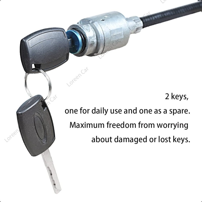 LoreenCar 1343577 Bonnet Lock Kit Metal 25.5 cm Long Bar