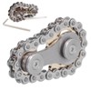 Stainless Steel Fidget Sprocket Toy Children Gears Linkage Bike Chain